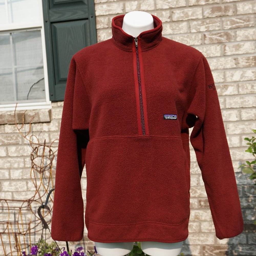 Patagonia Fleece Korbel Brandy Pullover Burgundy M